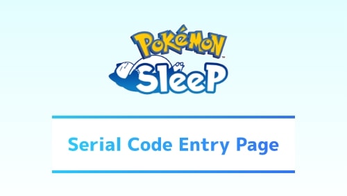 Serial Code Entry Page